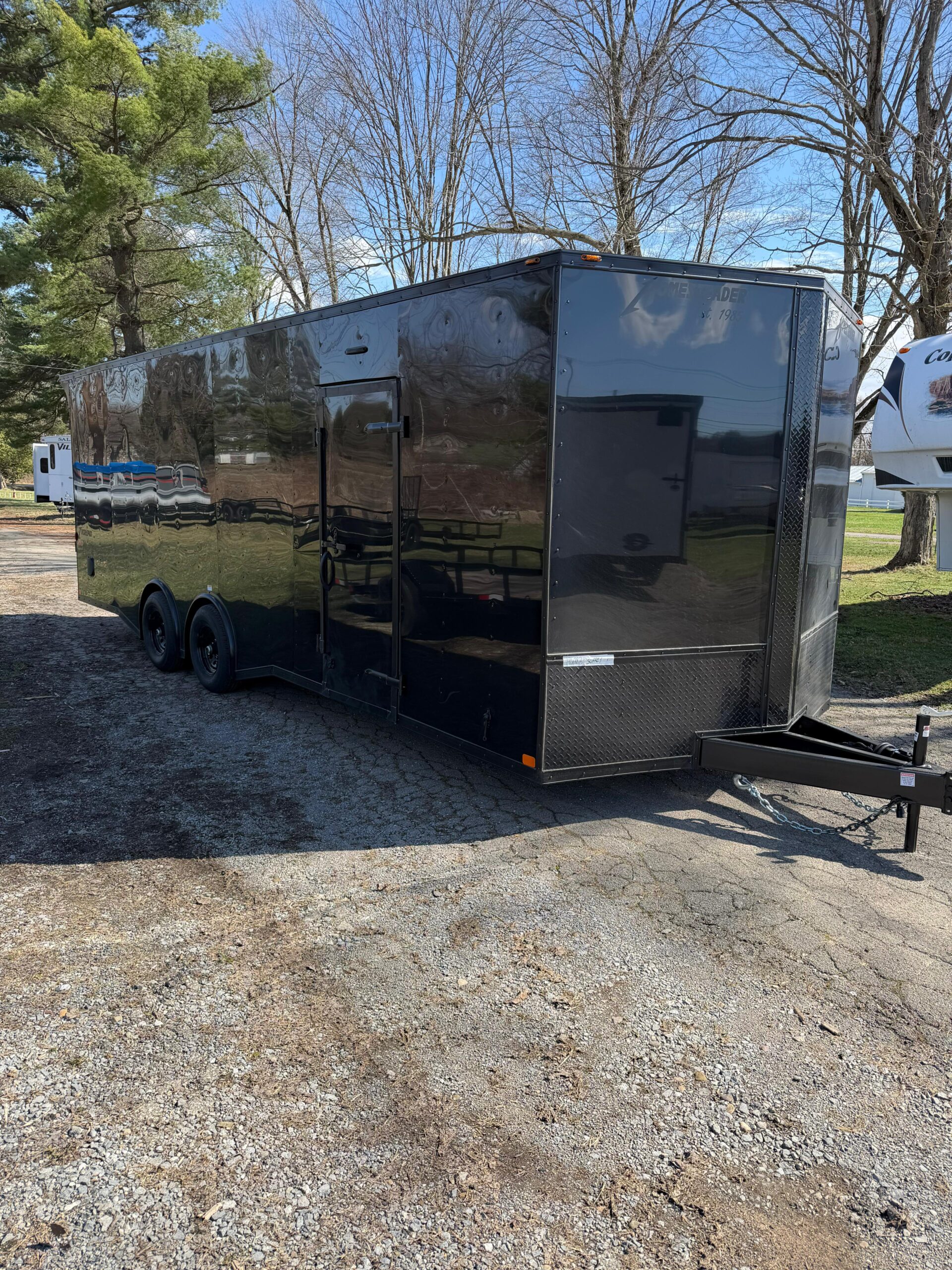 8.5X24 Black Enclosed Trailer