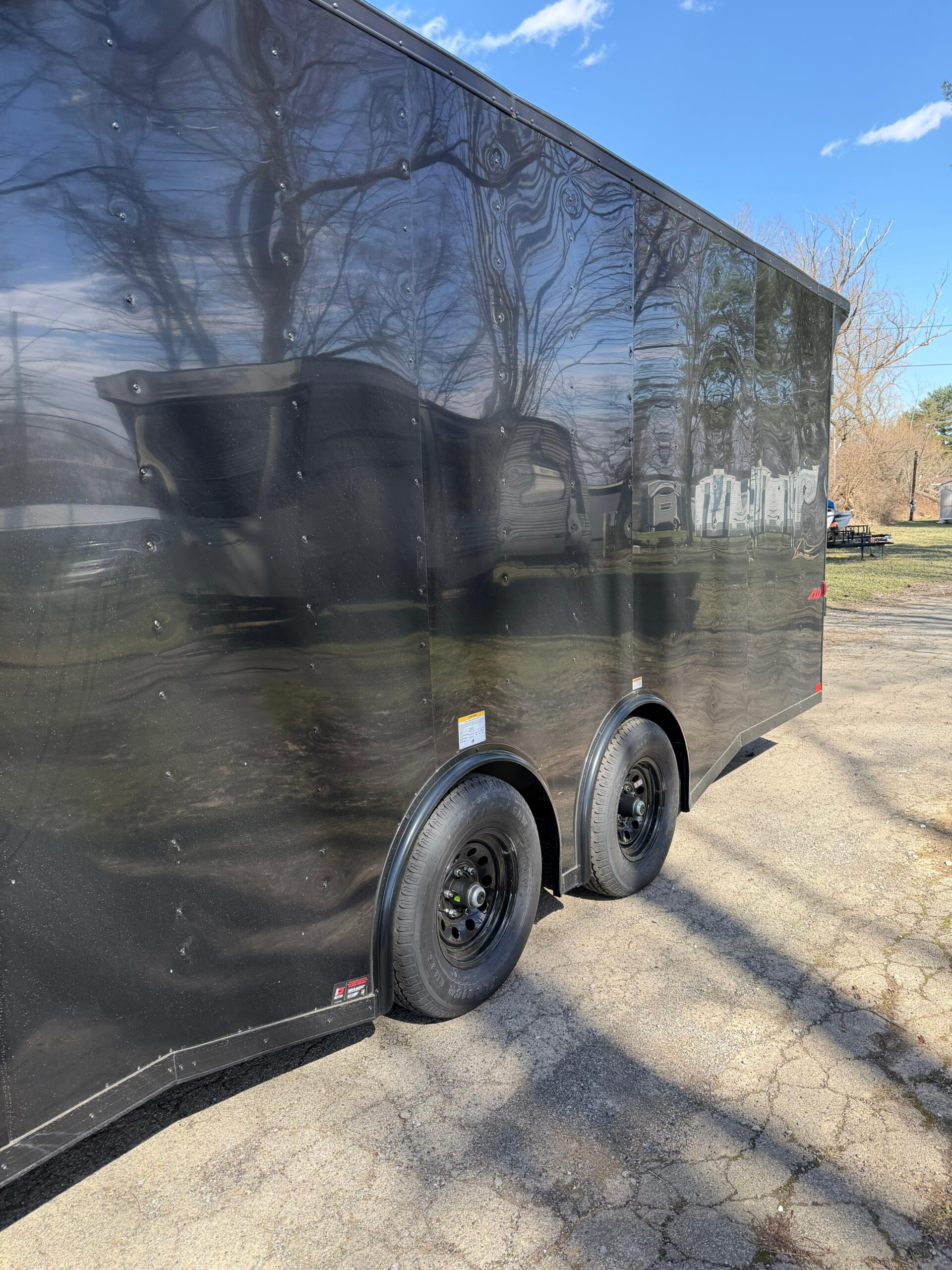 8.5X24 Black Enclosed Trailer - Image 7