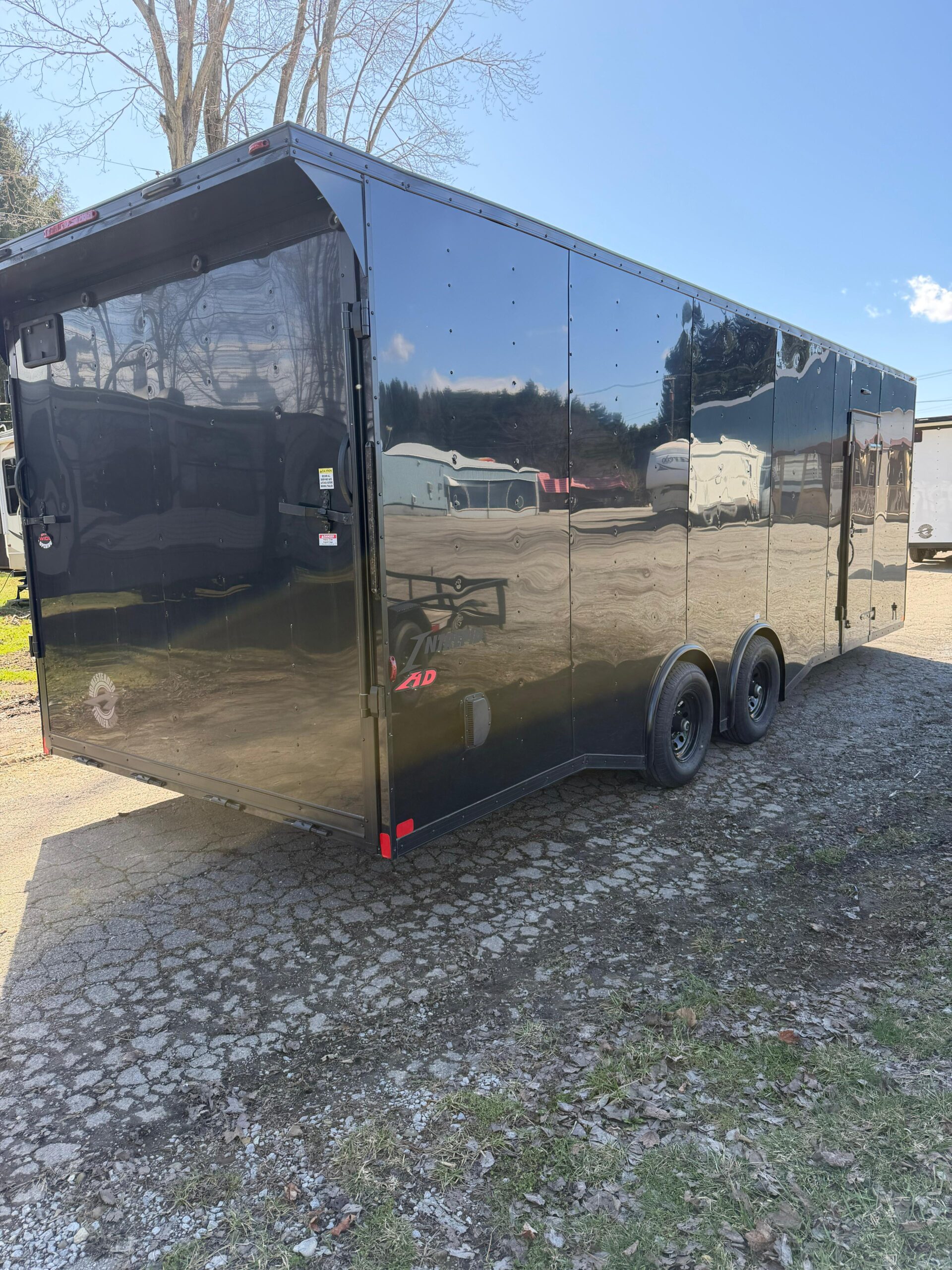 8.5X24 Black Enclosed Trailer - Image 2