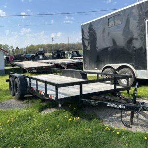 7x14 White Enclosed Cargo