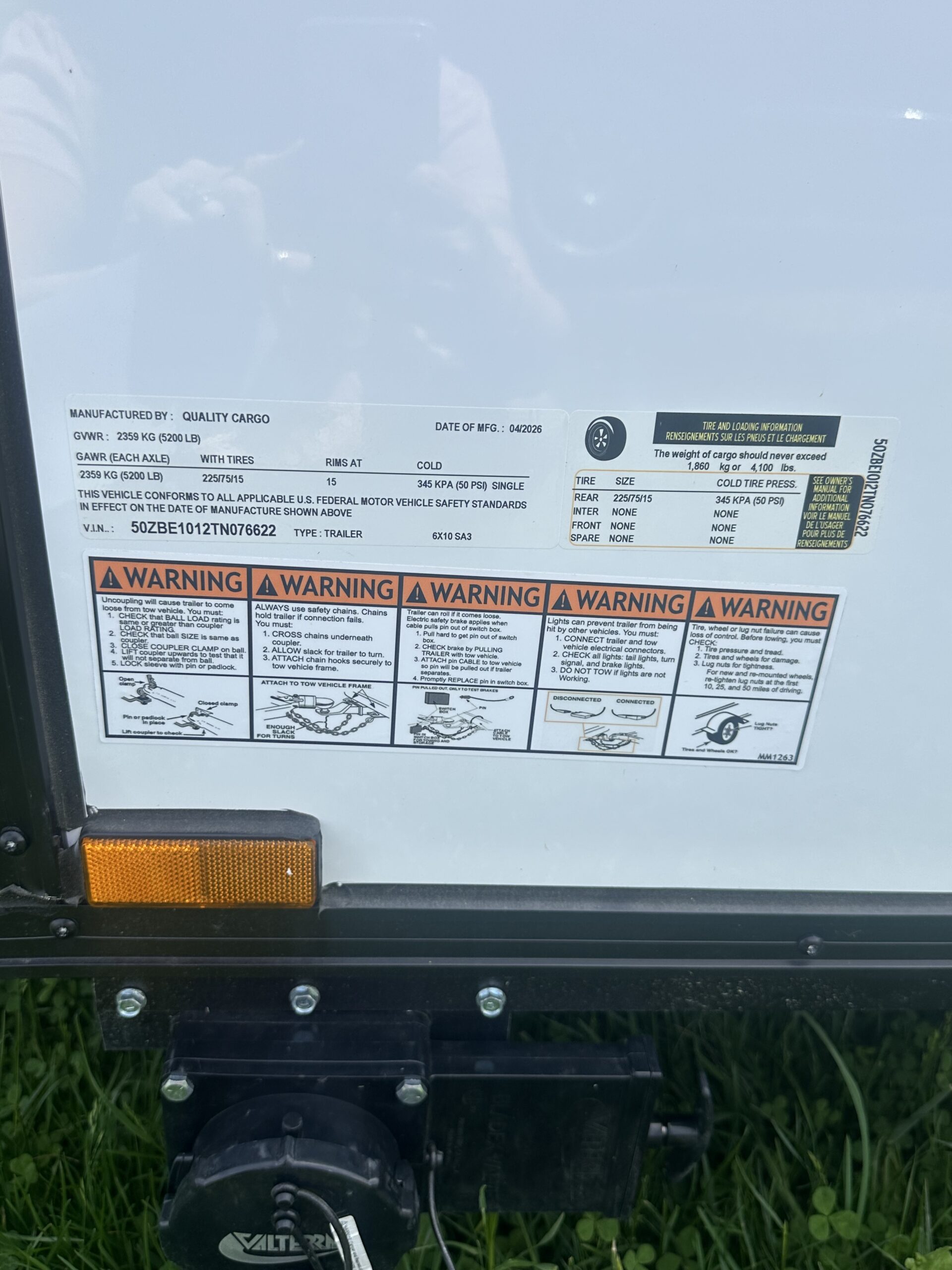 2026 Quality Cargo 6X10 Enclosed Cargo - Image 10