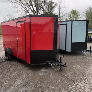 6X12 RED Enclosed Cargo