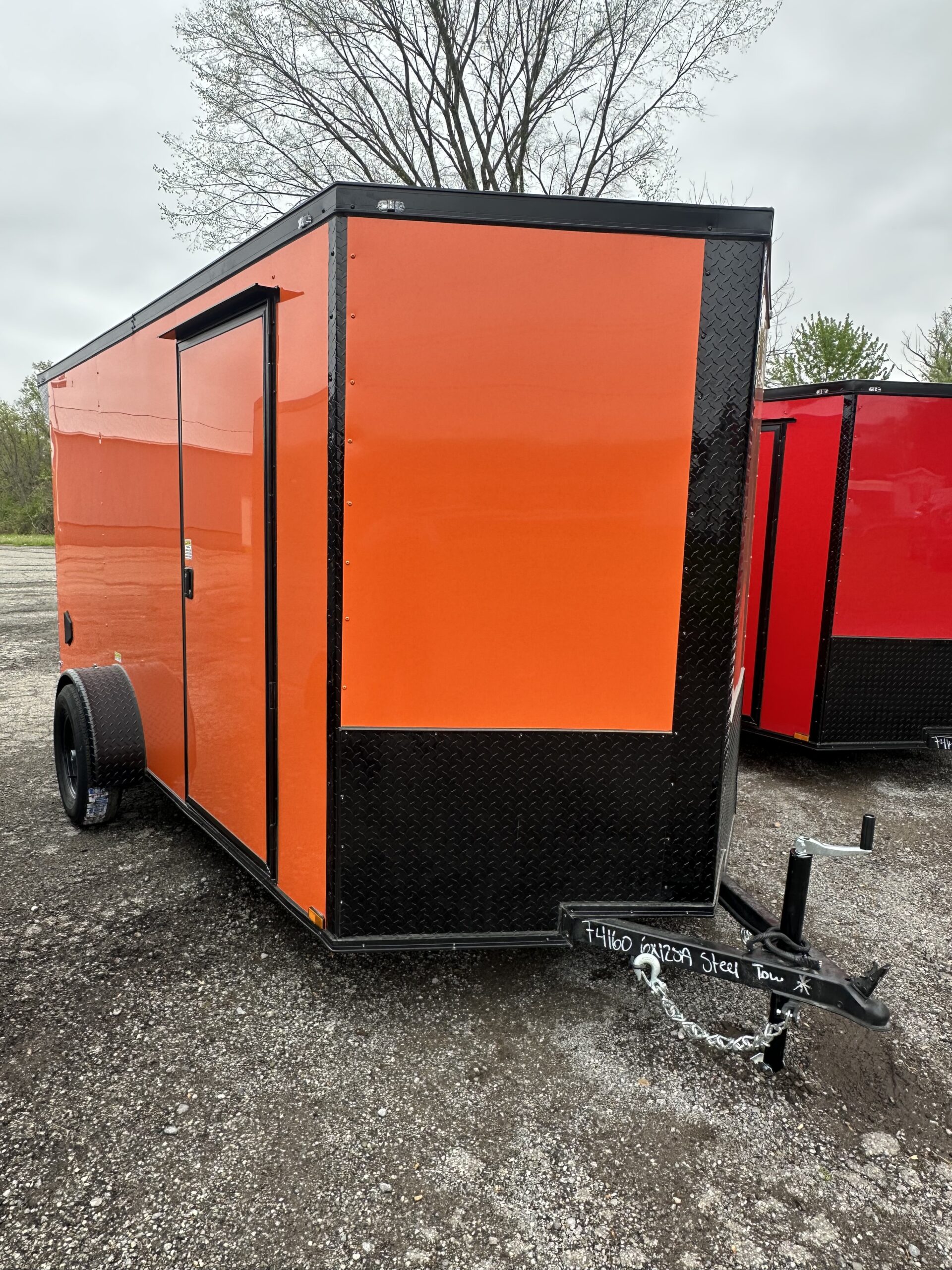 6X12 ORANGE Enclosed Cargo