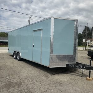 8 1/2 x 24 Polar Blue Enclosed Cargo
