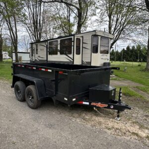 6X10 BLACK Dump Trailer
