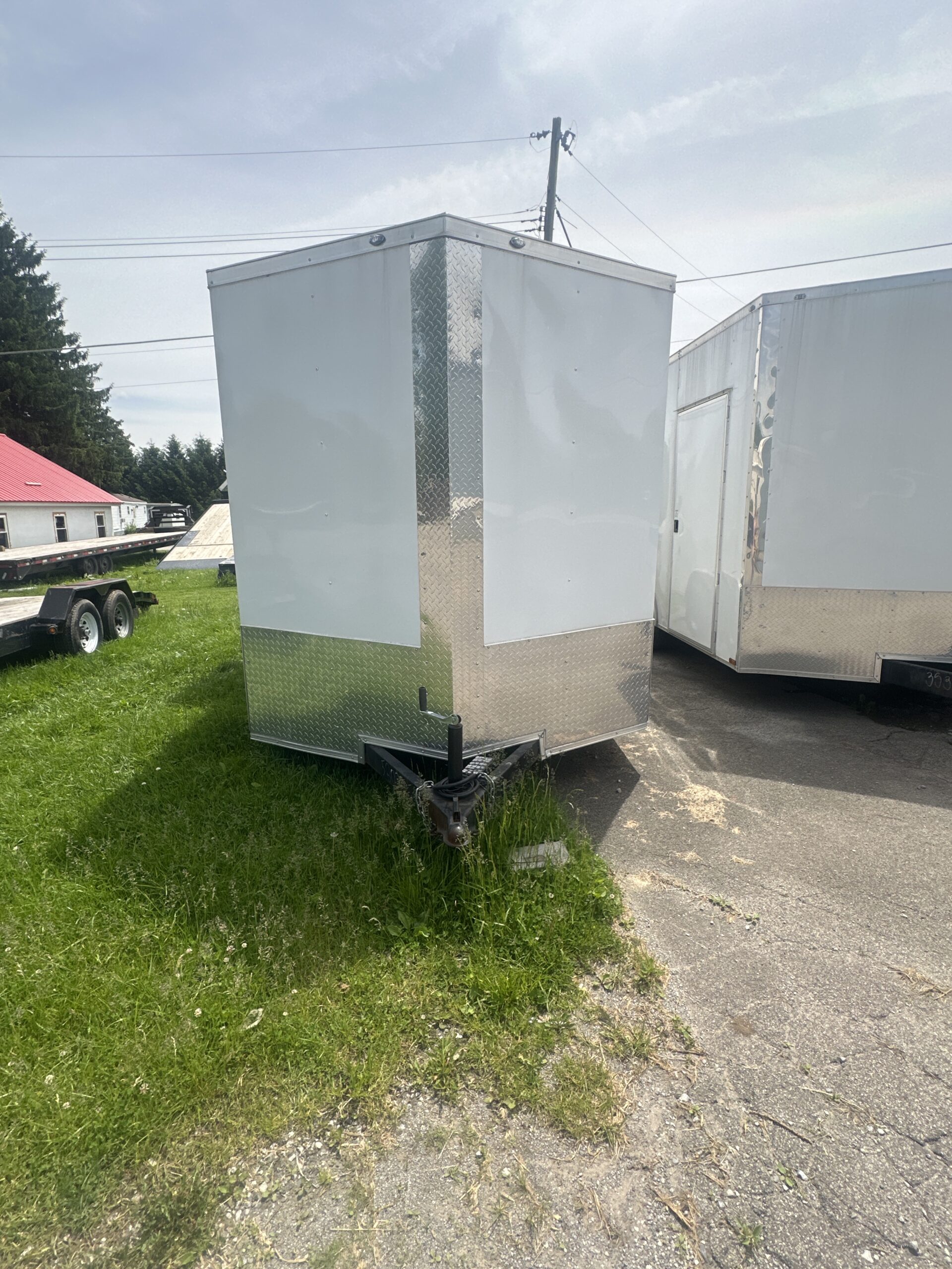 7X16 WHITE Enclosed Cargo - Image 4