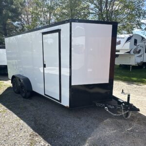 7X16 WHITE Enclosed Cargo