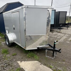5x8 Silver Enclosed Trailer