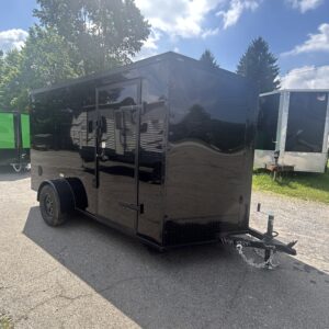 6x12 Black Enclosed