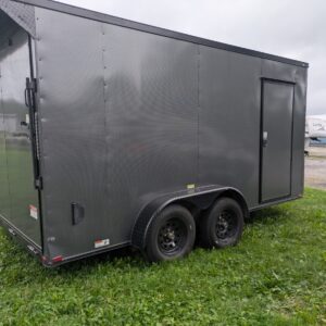 7x14 Grey Enclosed