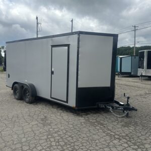 7 x 16 Gray Enclosed Cargo