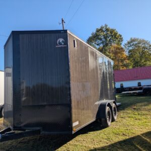 7 X 24 WALNUT/BLACK ENCLOSED