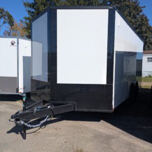 8.5 X 16 WHITE & BLACK ENCLOSED